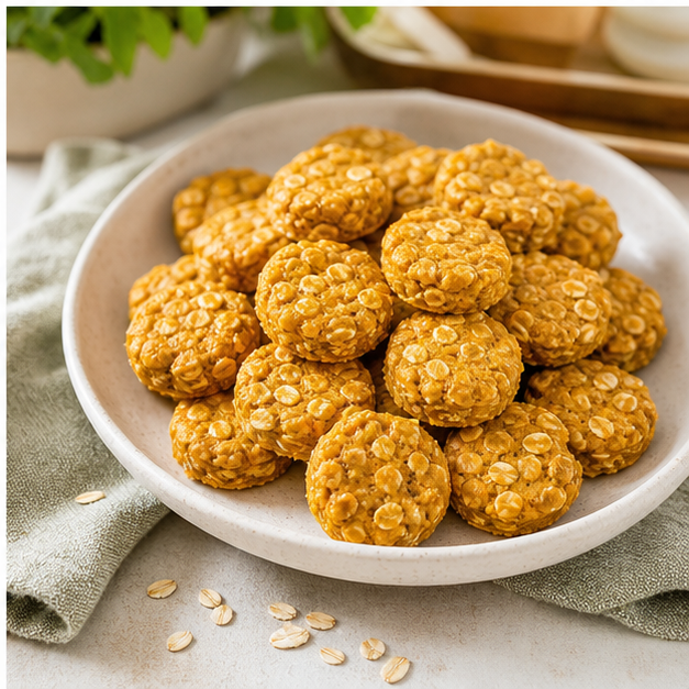 Step 5: Bake for 10 to 14 minutes, until the rounds are firm and dry on top. Cool completely before serving.